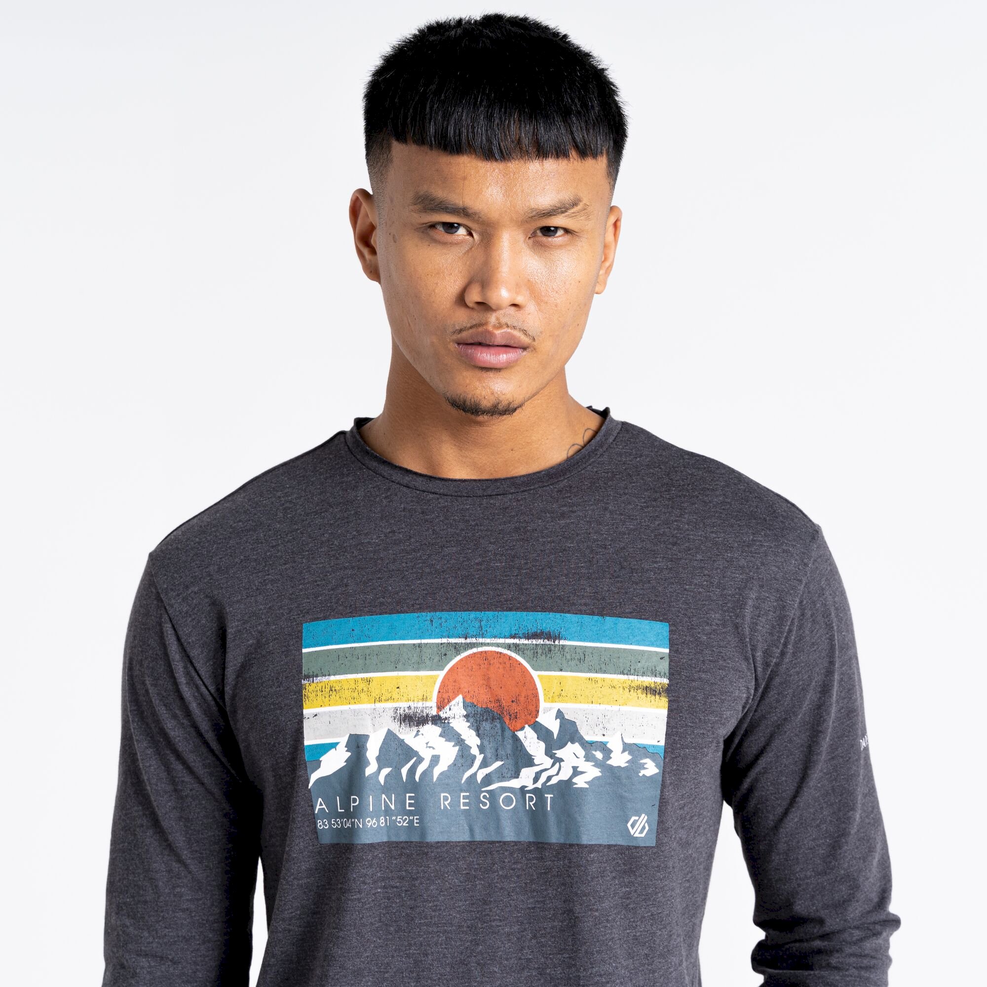 Dare 2b - Men's Upgrade II Long Sleeve T-Shirt | Charcoal Grey Marl