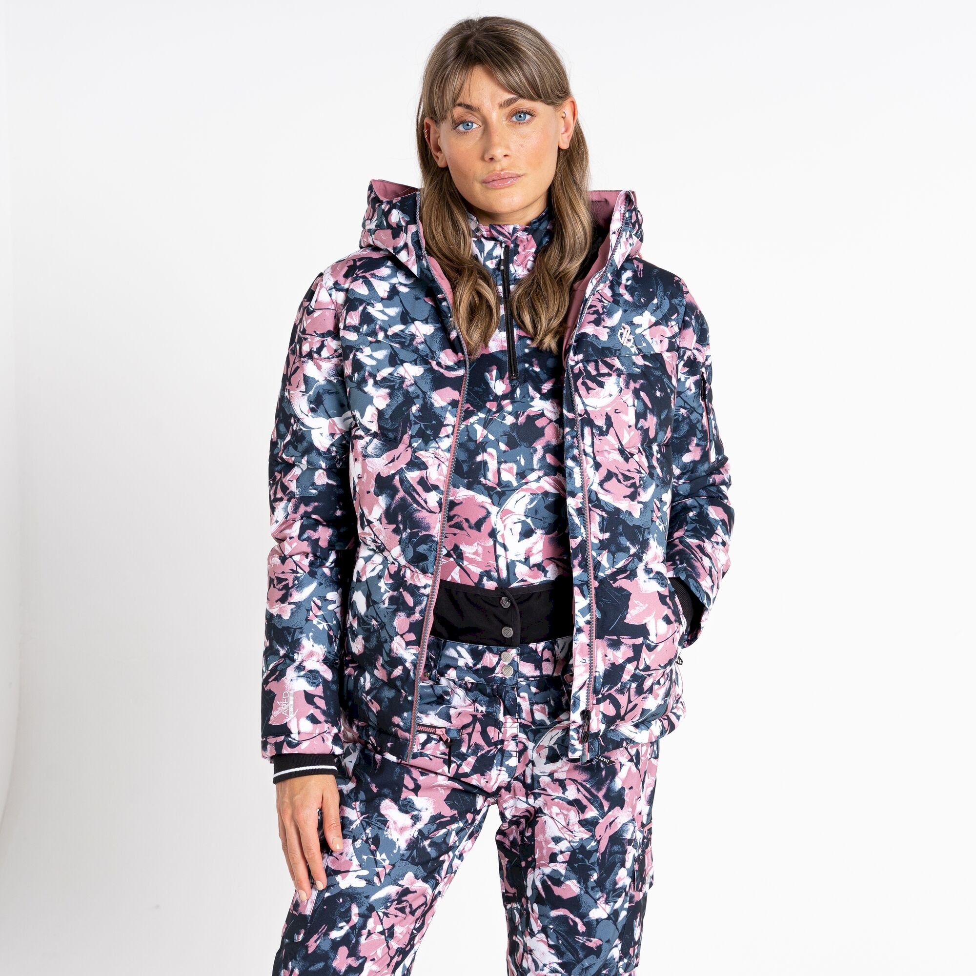 Dare 2b - Women's Verdict Waterproof Insulated Hooded Ski Jacket | Mesa Rose Floral Print