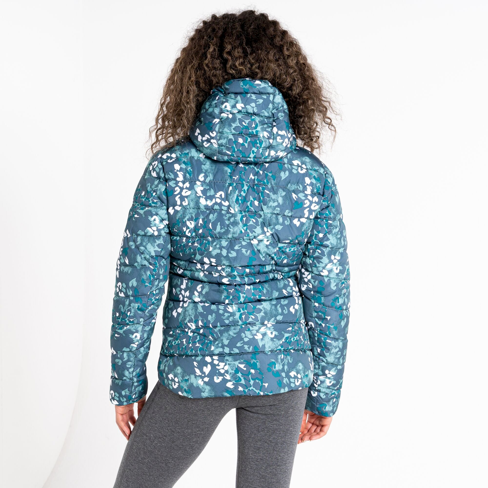 Dare 2b - Women's Reputable II Puffer Jacket | Canton Green Animal Print