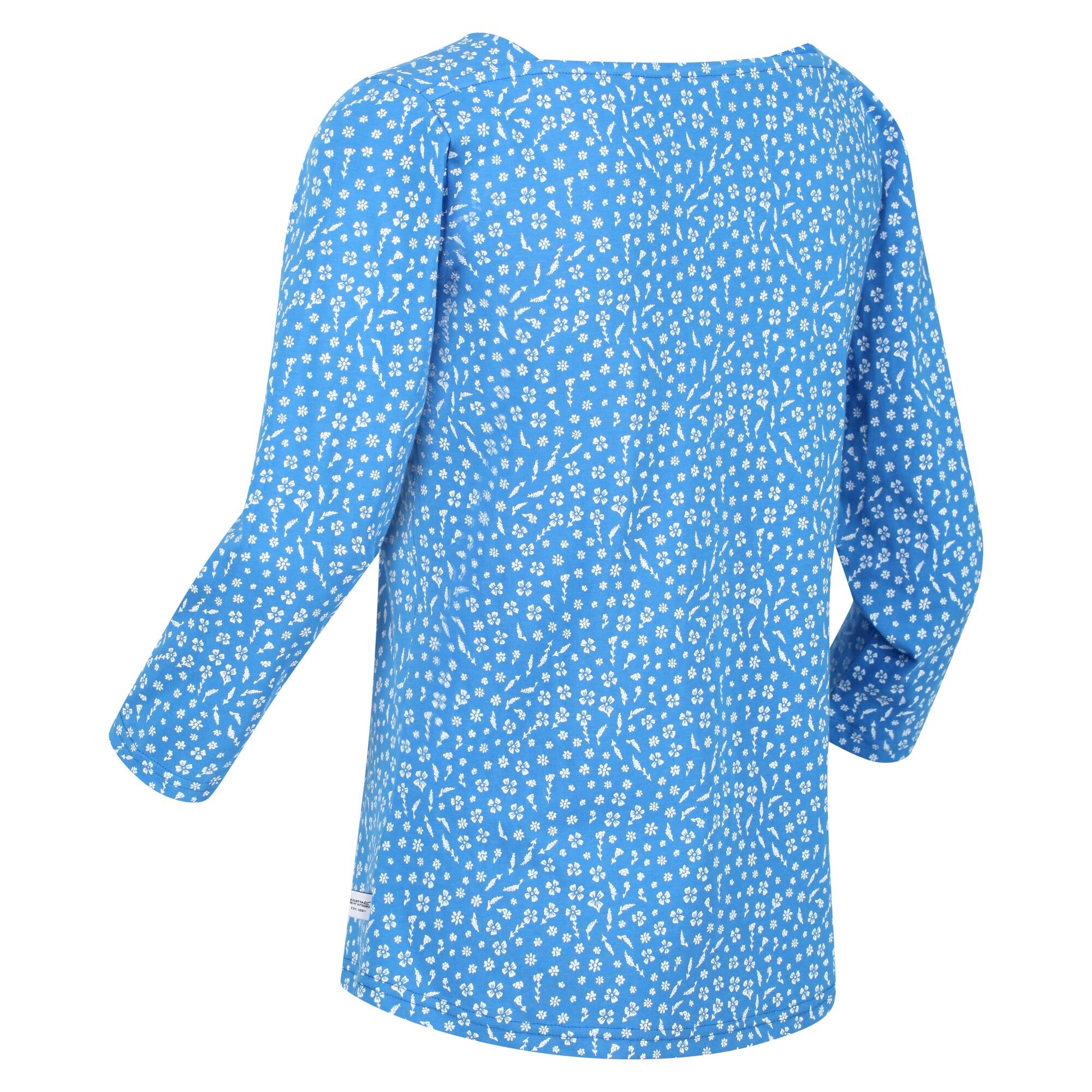 Women's Polexia Square Neck Top | Sonic Blue Ditsy