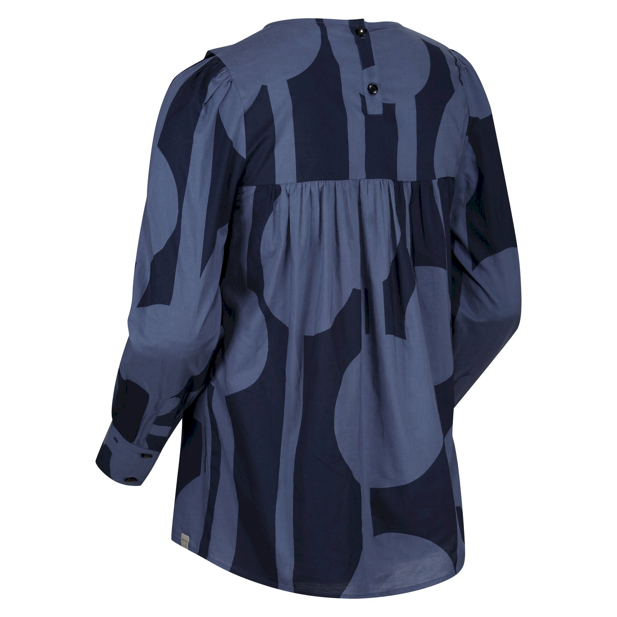 Orla Kiely Bib Collar Blouse | Reflected Trees Navy