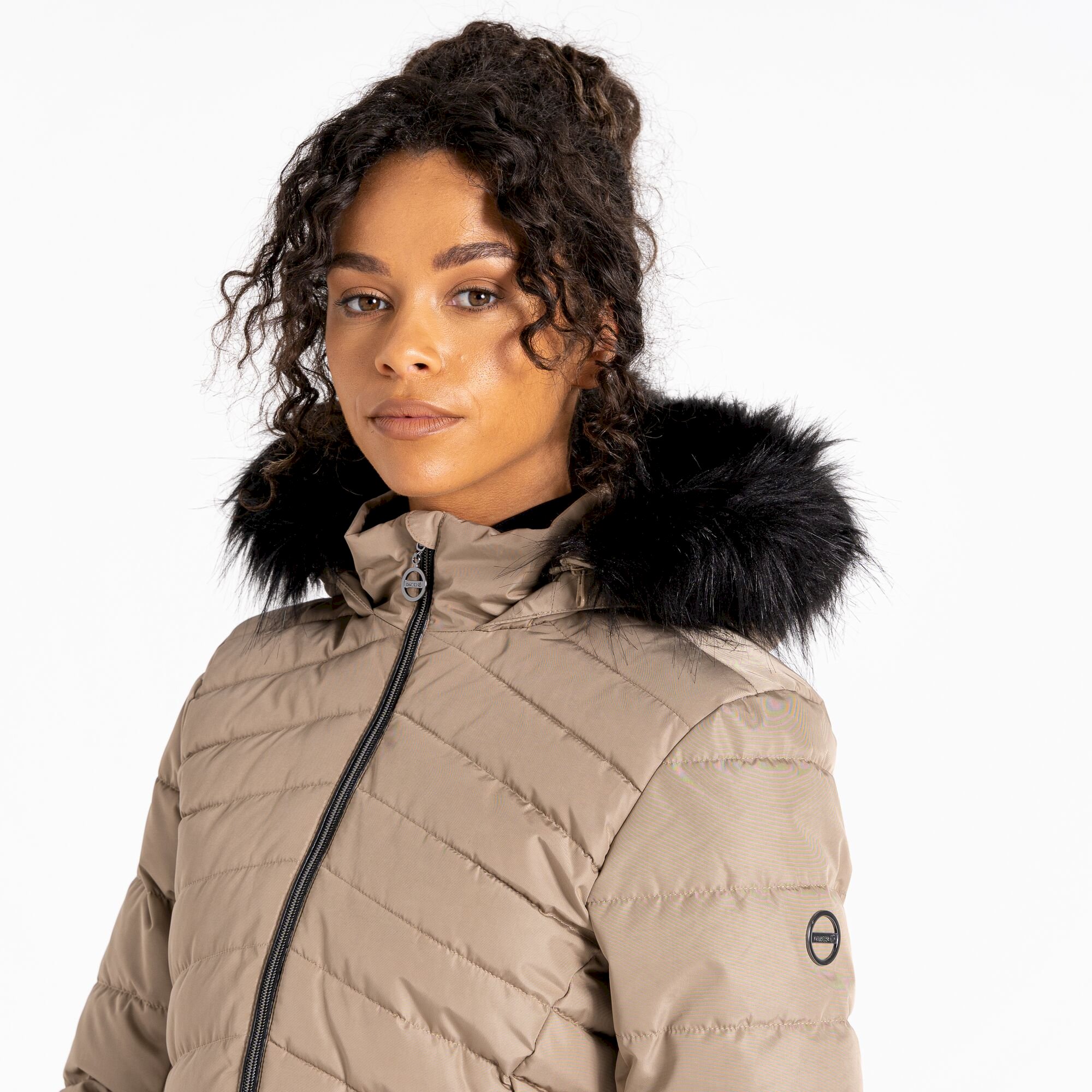 Dare 2b - Women's Striking III Longline Padded Jacket | Clay