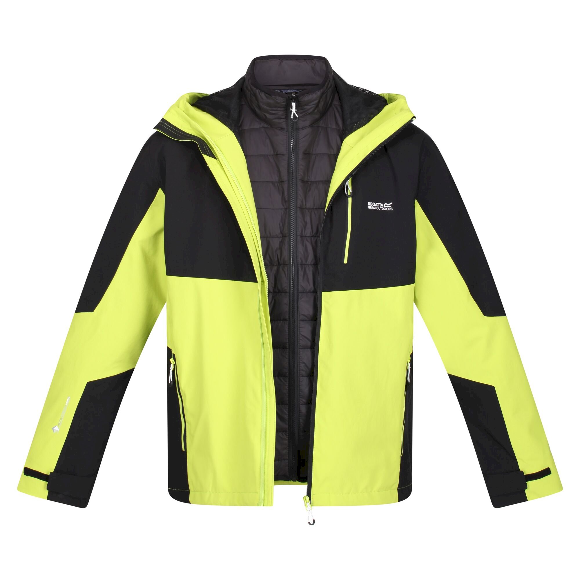 Men's Wentwood VII Waterproof Jacket | Black Bright Kiwi
