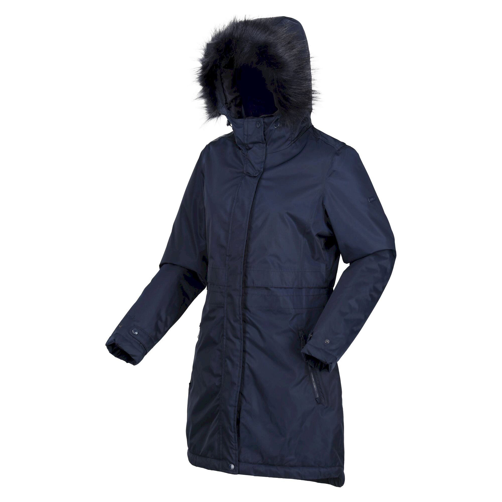 Women's Lyanna Fur Trim Parka Jacket | Navy