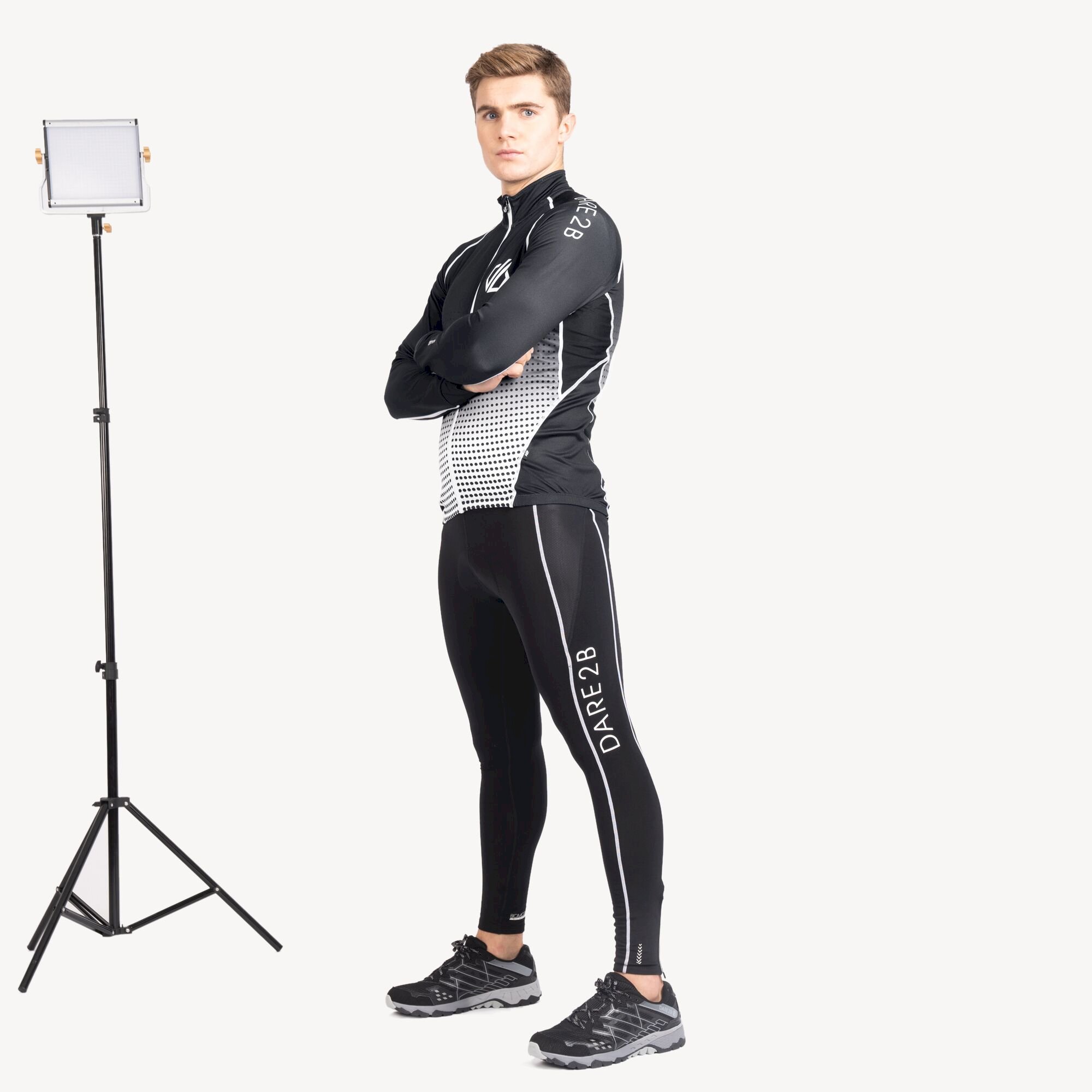 Dare 2b - Men's Virtuosity Long Sleeved AEP Jersey | Black Gradient