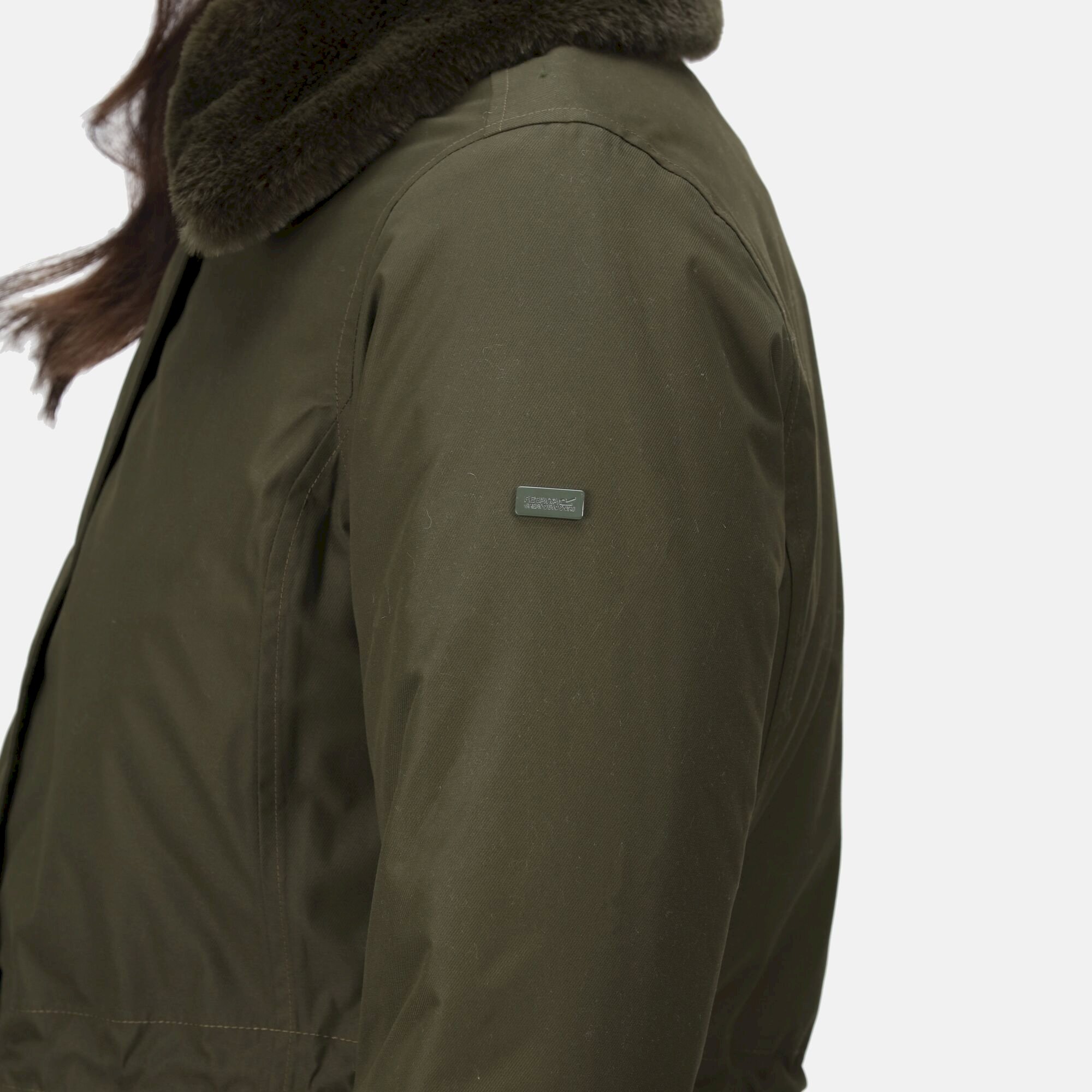 Women's Renata Fur Collar Parka | Dark Khaki