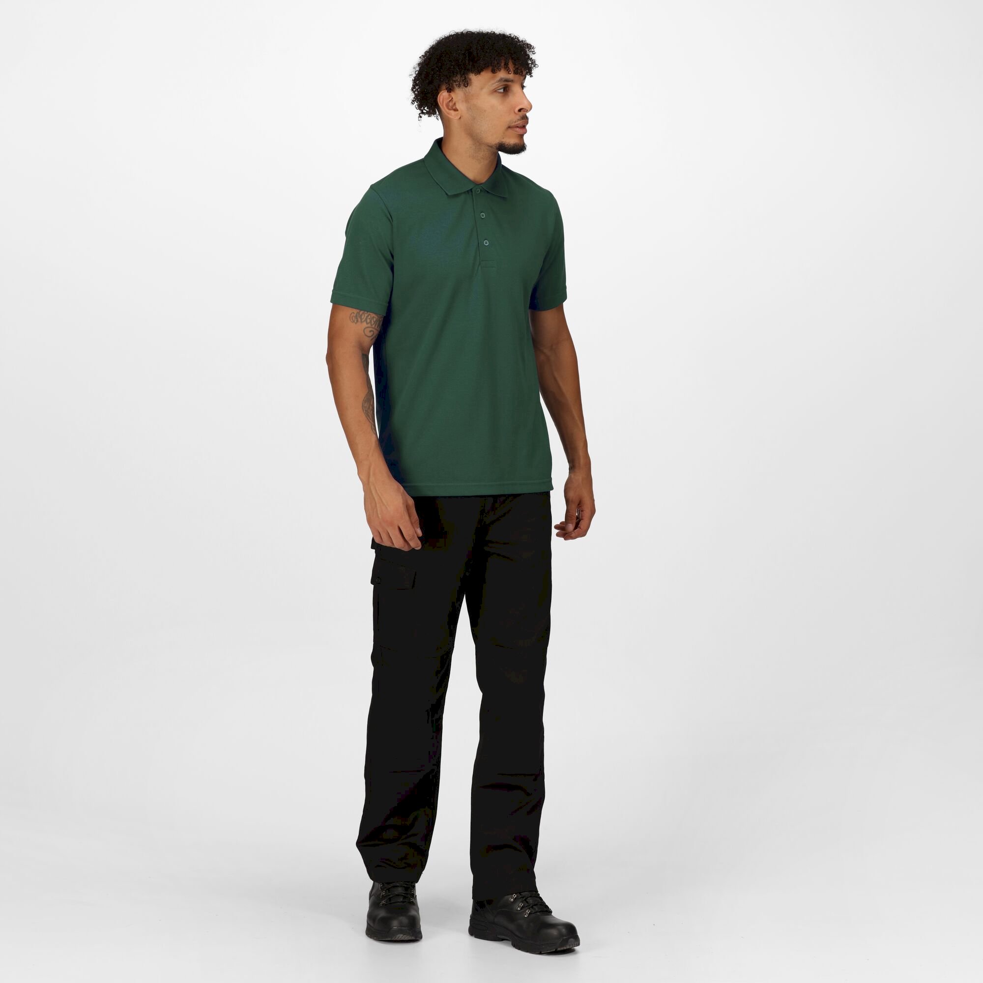 Men's 65/35 SS Polo Top | Dark Green