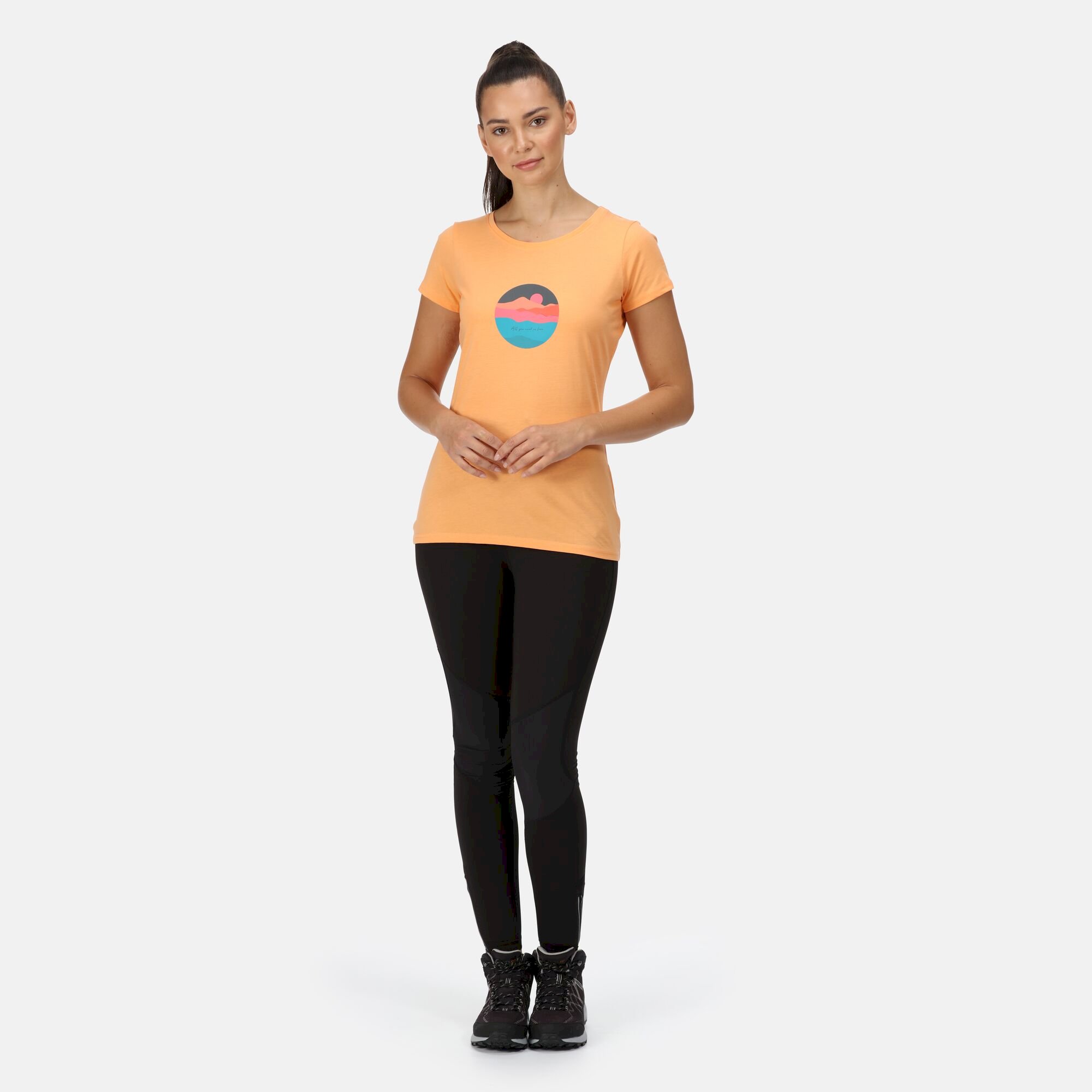 Women's Breezed II Print T-Shirt | Papaya