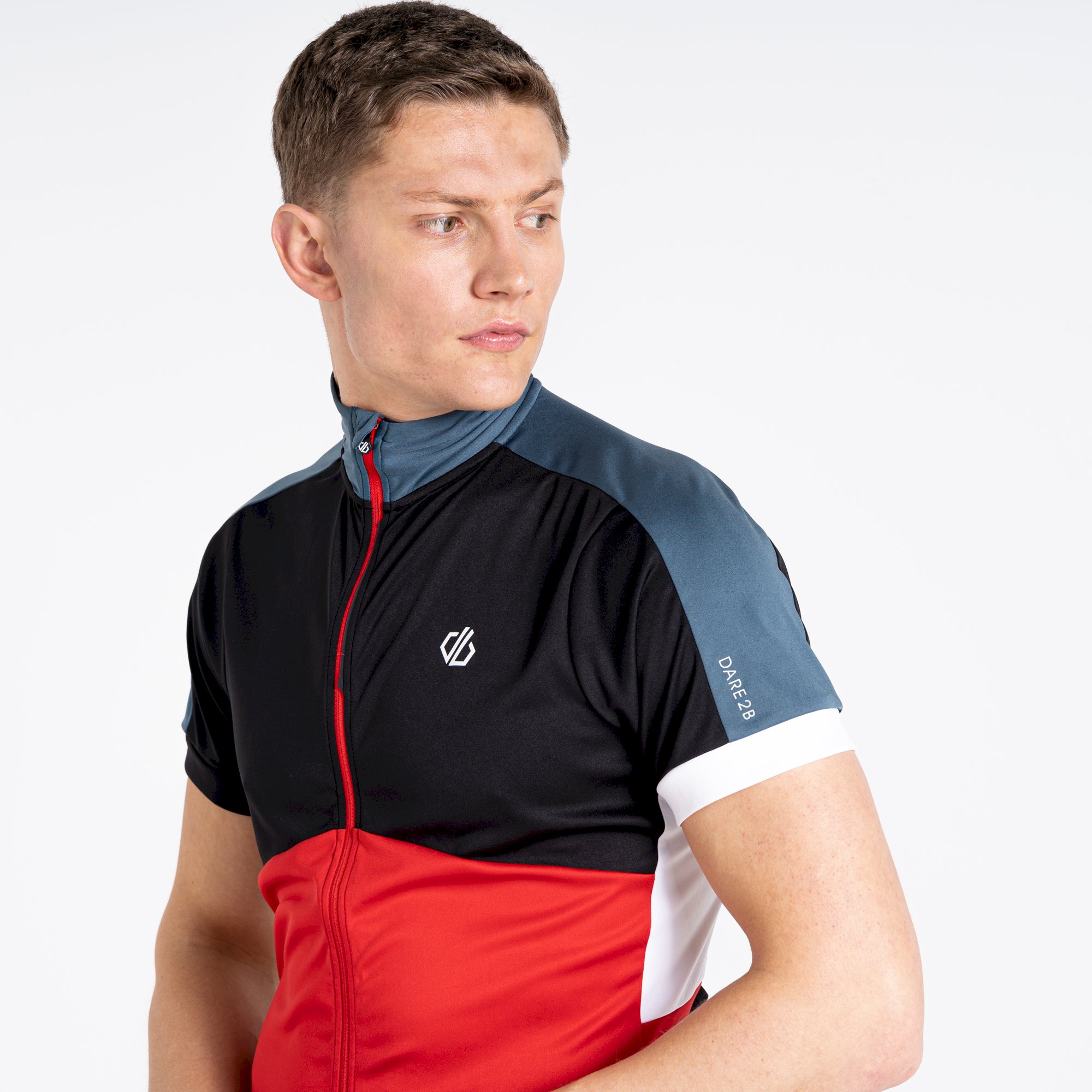 Dare 2b - Men's Protraction II Recycled Lightweight Jersey | Danger Red Black