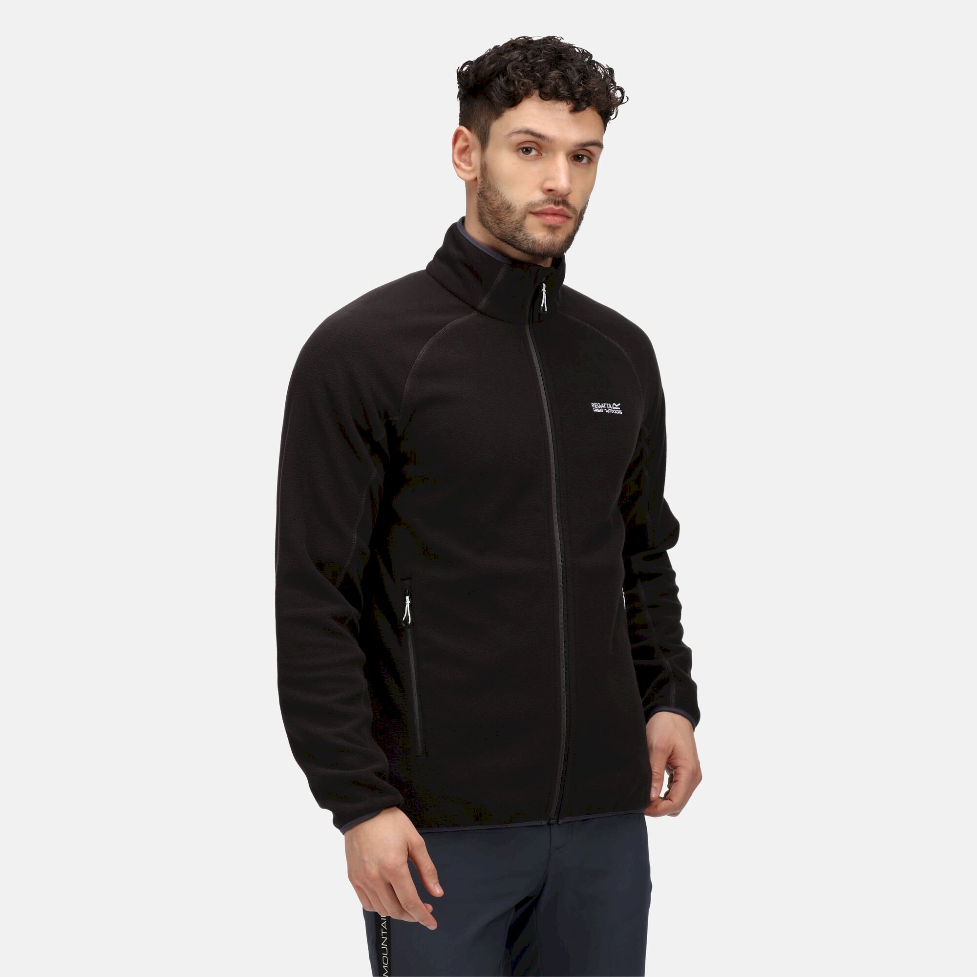 Men's Hadfield Full Zip Fleece | Black