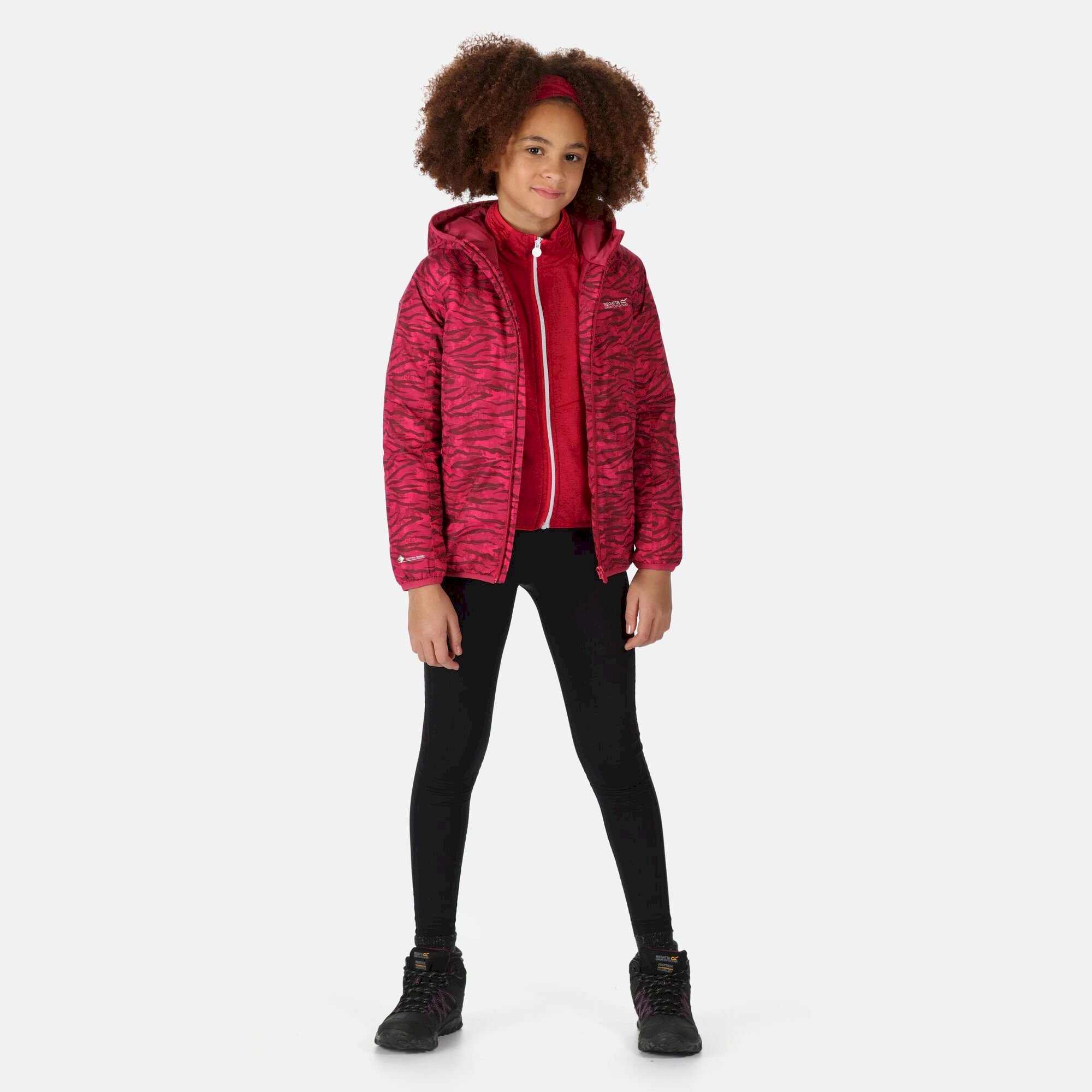 Kids' Volcanics VI Waterproof Jacket | Berry Pink Print