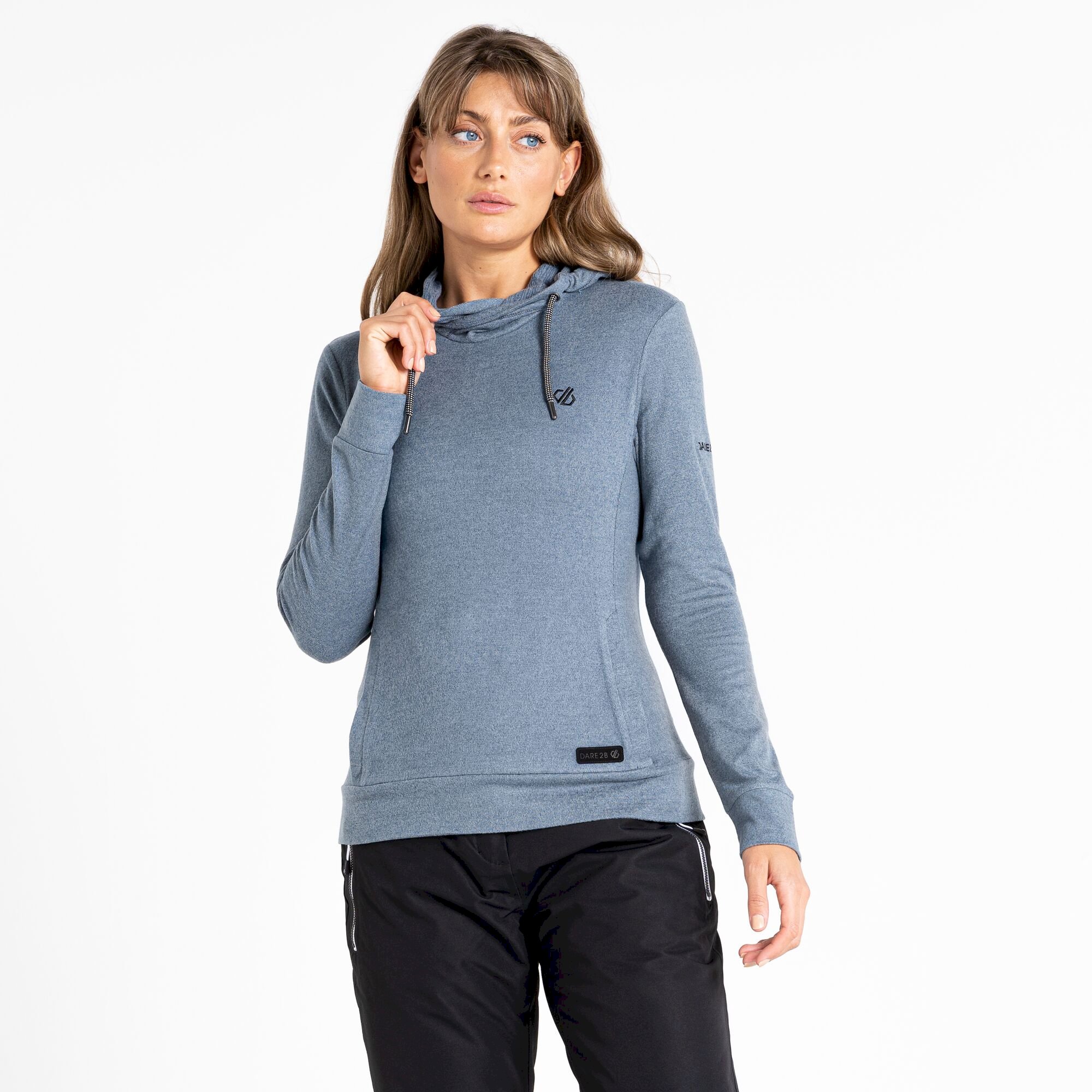Dare 2b - Women's Out & Out Overhead Hooded Fleece | Orion Grey Marl