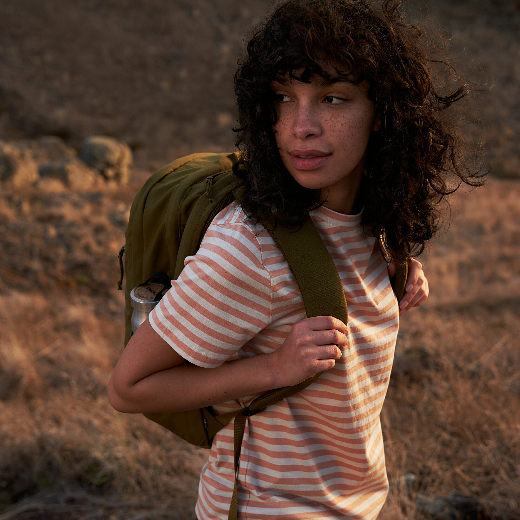 Art Striped T-shirt W