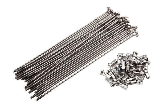 Spoke and Nipple Set 14G Double Butted 145