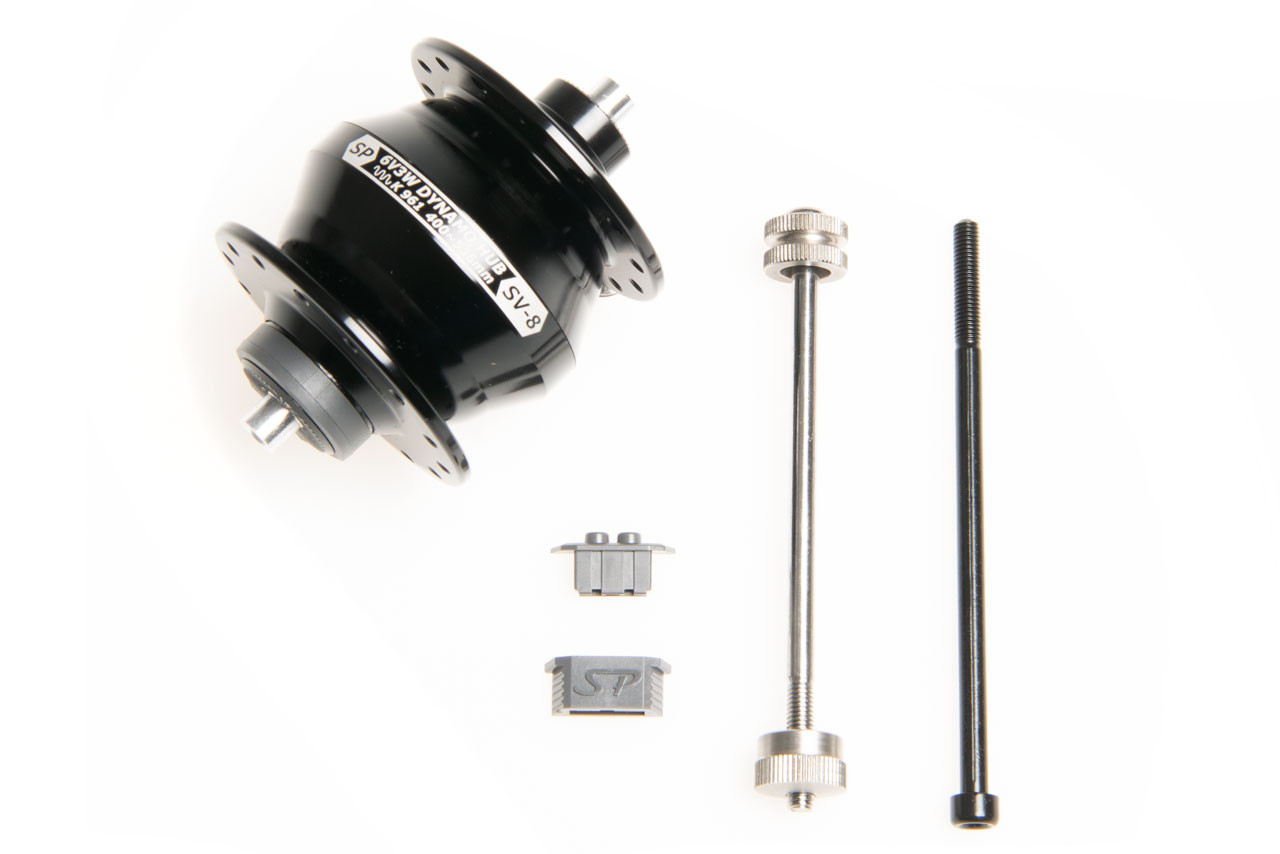 Brompton Front Dynamo Hub SV8 28 Holes Black