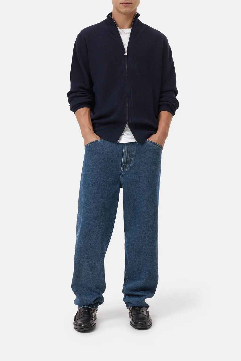 Strickjacke mit Rei&szlig;verschluss