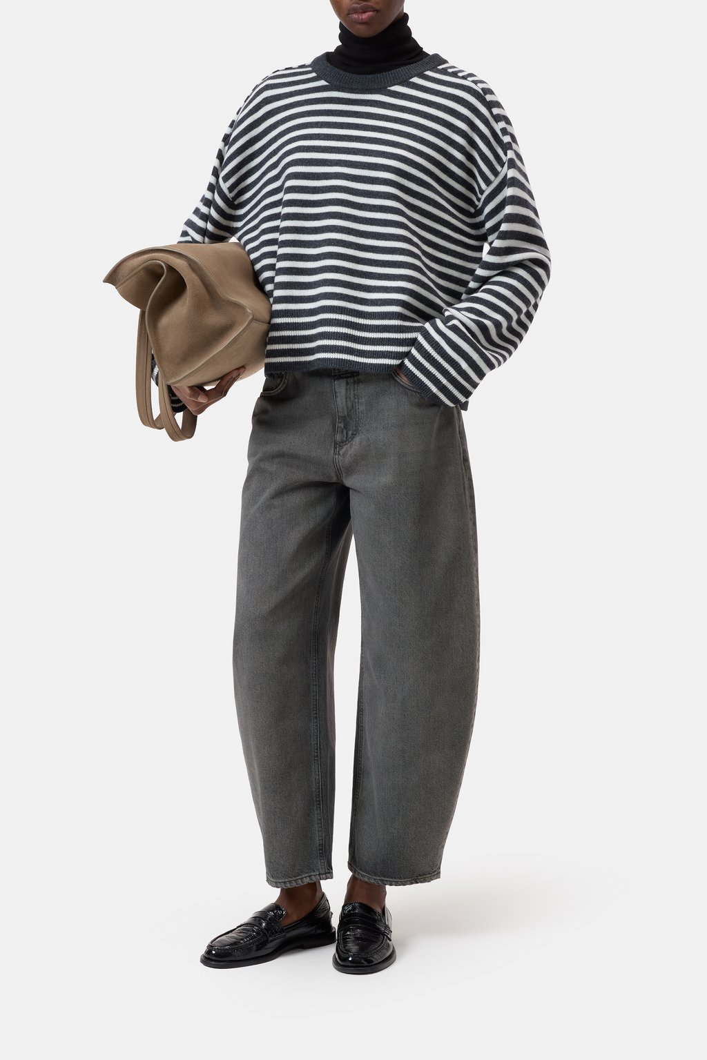 Gestreifter Wollpullover