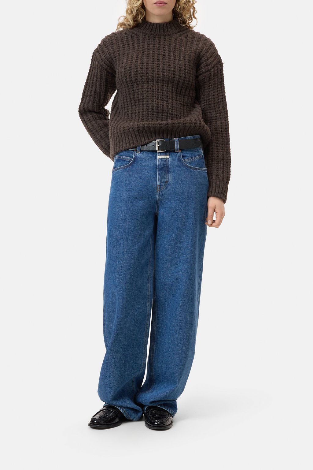 Pullover mit Stehkragen aus Wolle