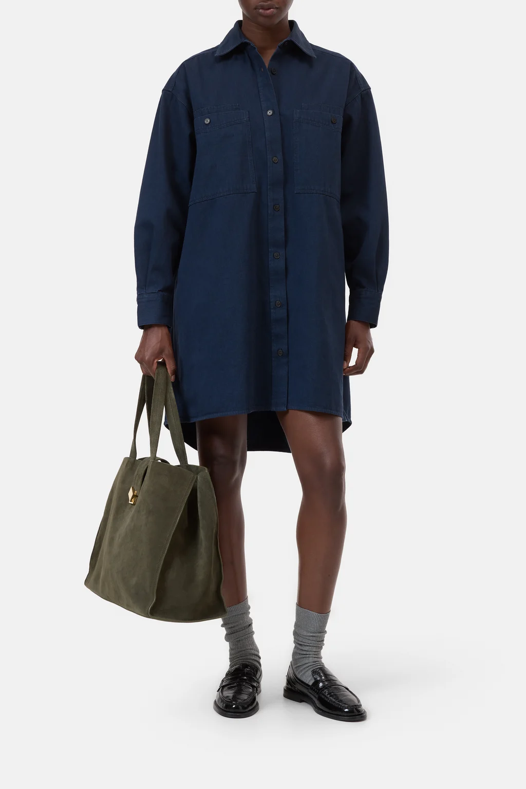 Oversized Hemdblusenkleid