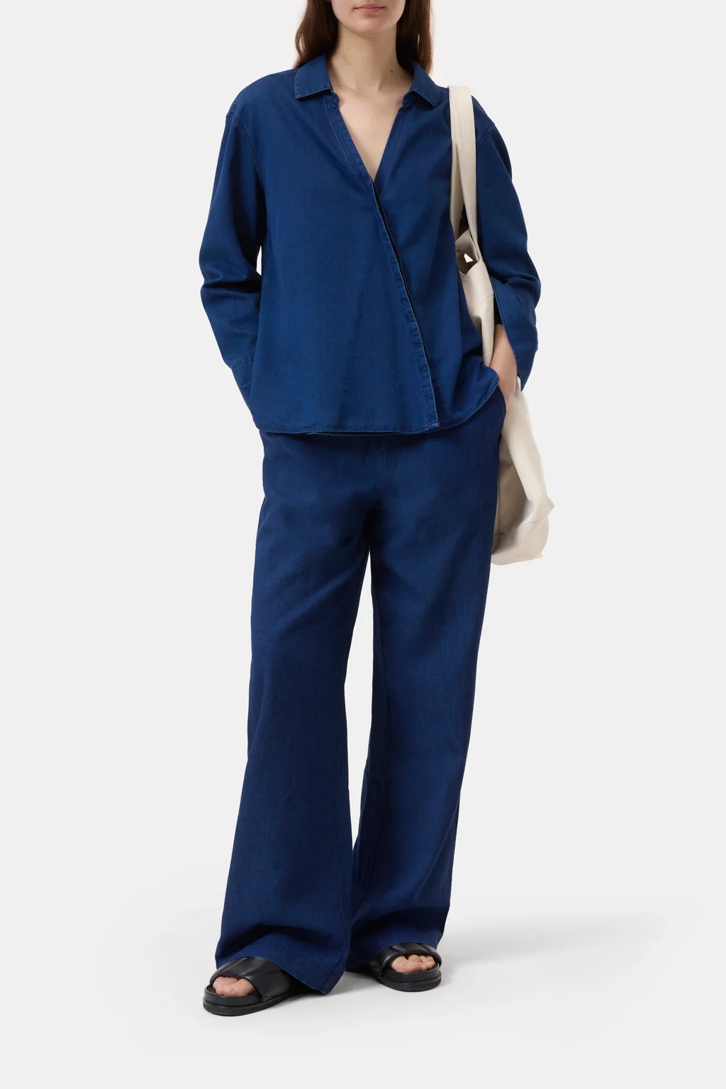 Bluse aus reiner Baumwolle