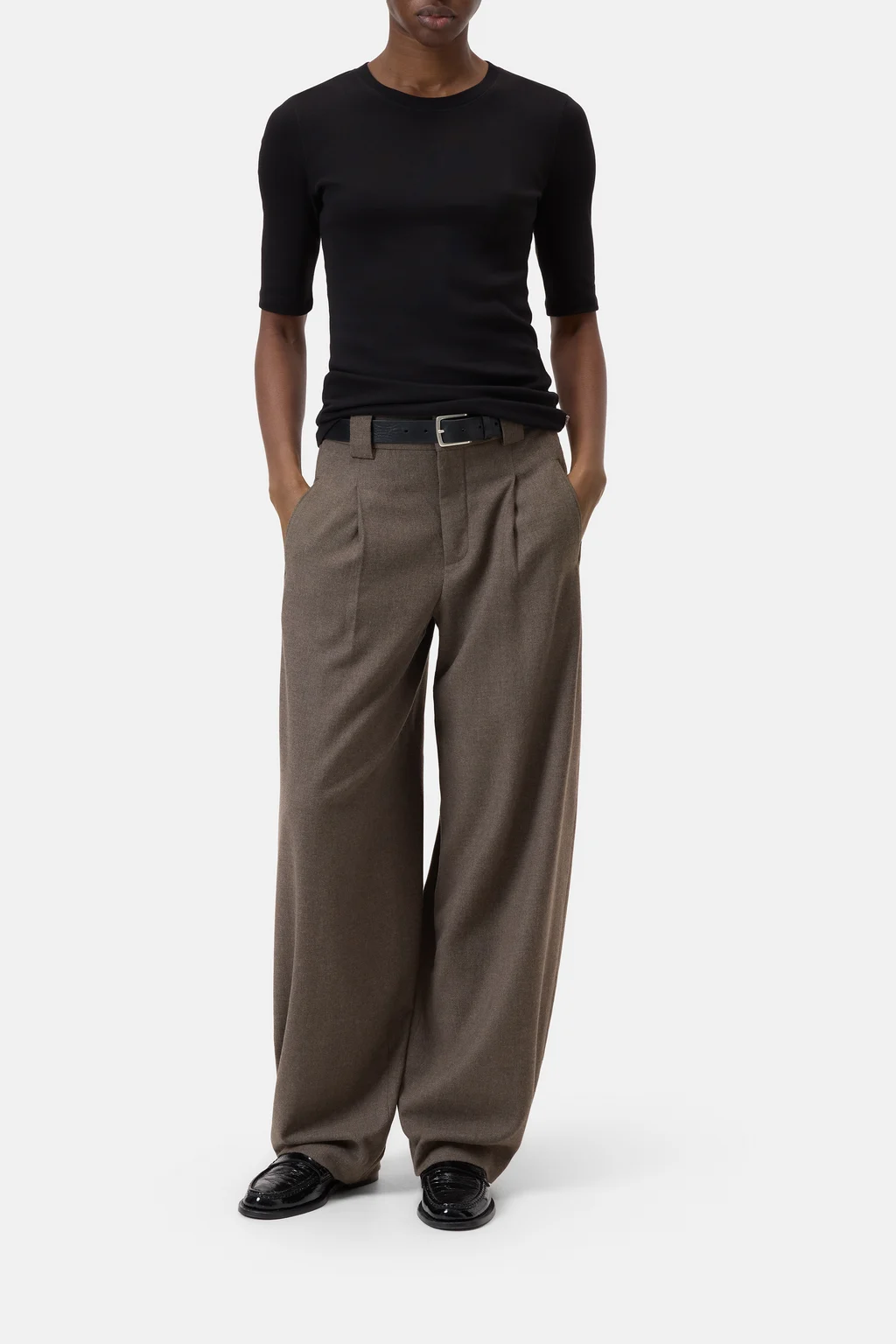 T-Shirt aus Baumwoll-Modal-Mix