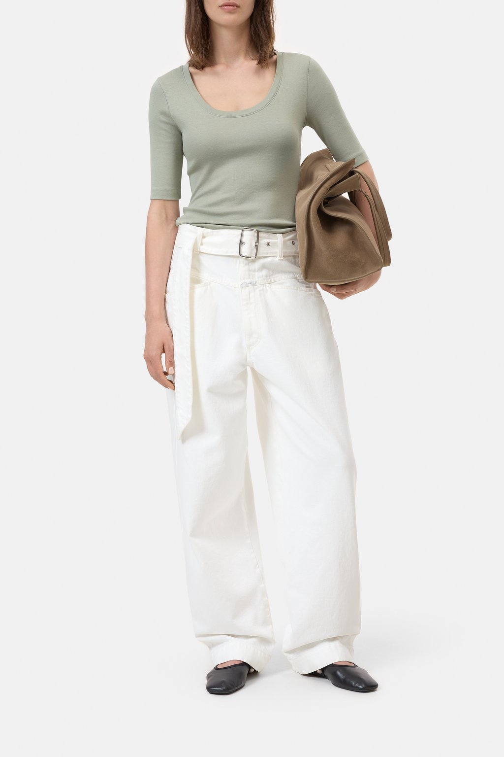 T-Shirt aus Baumwoll-Modal