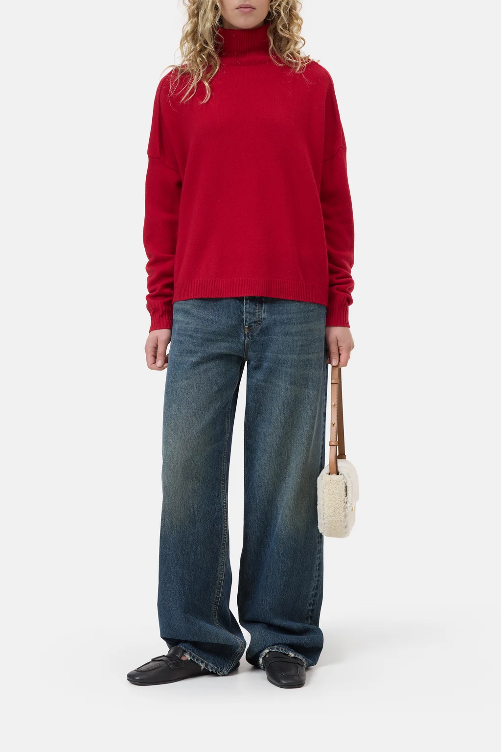 Rollkragenpullover aus Merinowolle