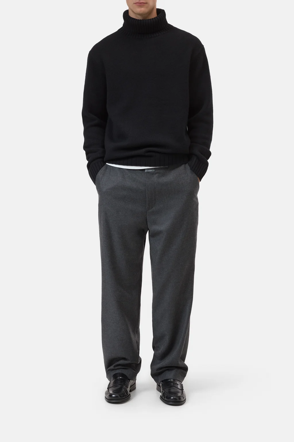 Rollkragen-Pullover aus reinem Cashmere