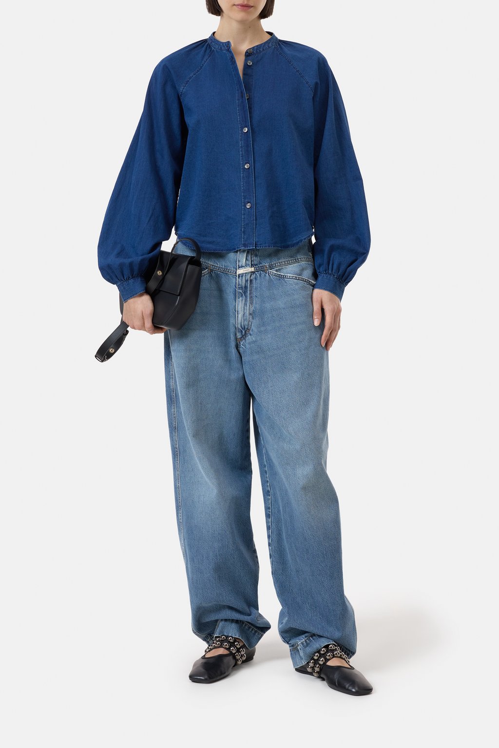 Weite Bluse aus Baumwolle