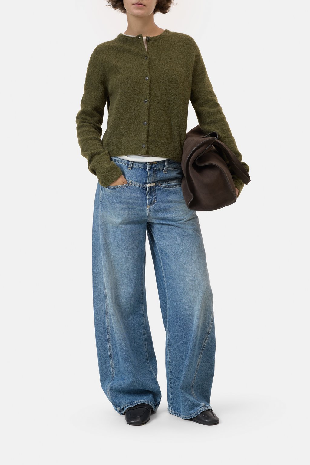 Cardigan aus Alpaka-Woll-Mix-Garn