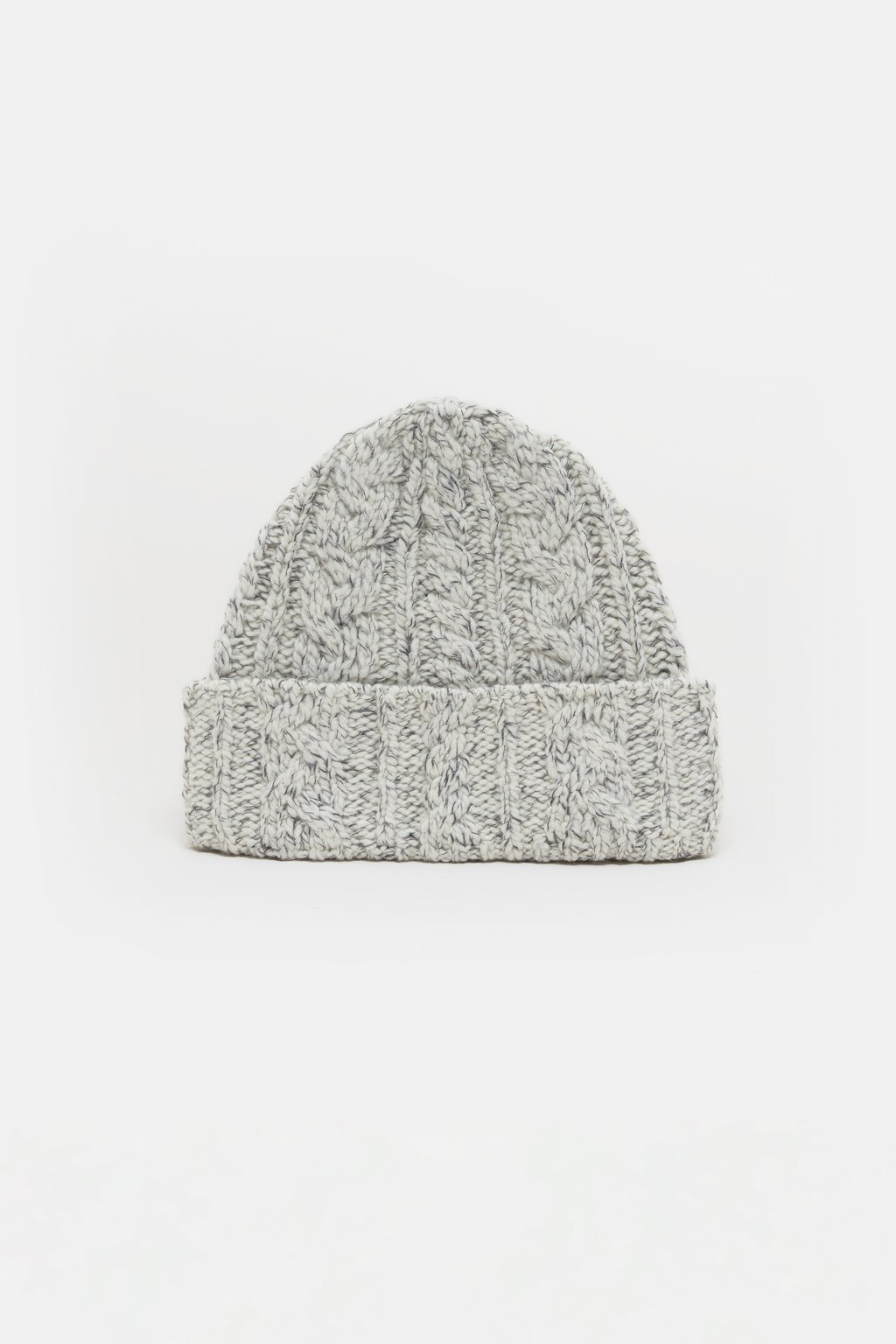 Strickm&uuml;tze aus Woll-Baumwoll-Mix