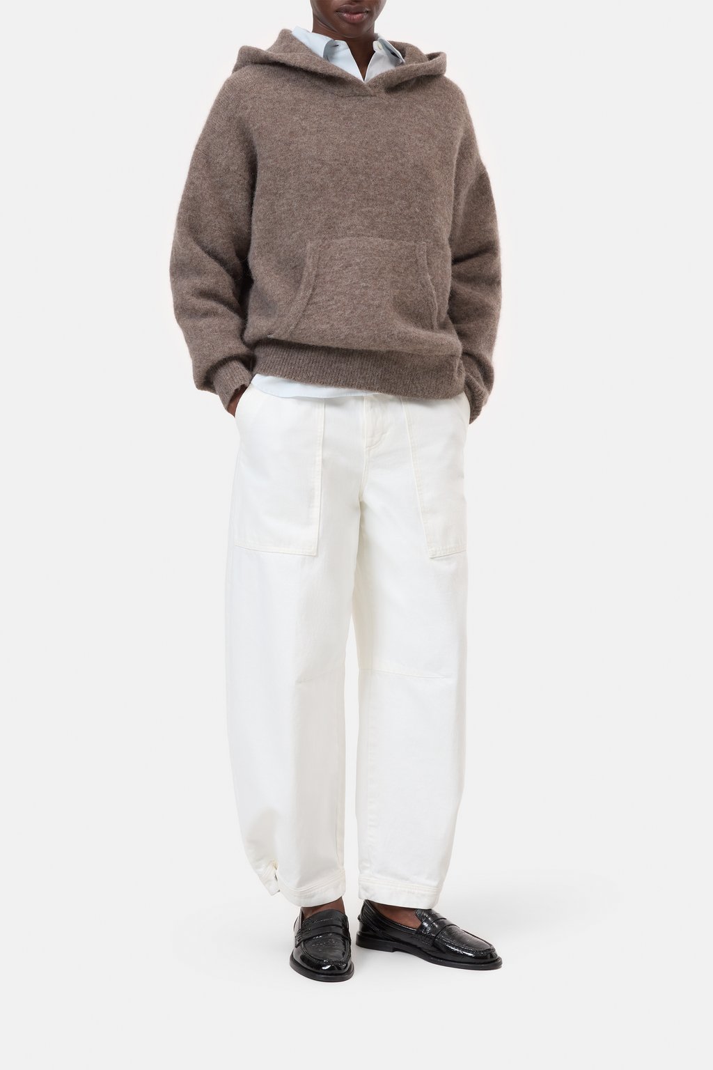 Hoodie aus Alpaka-Wollmix