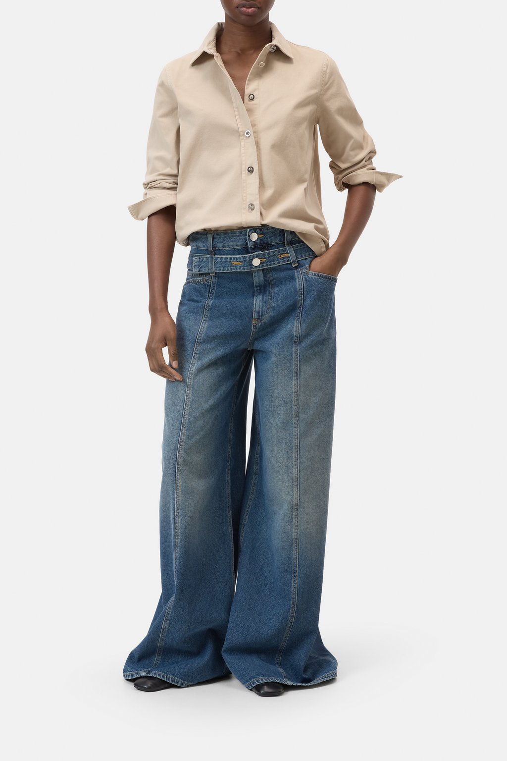 Klassische Hemdbluse aus Baumwolle