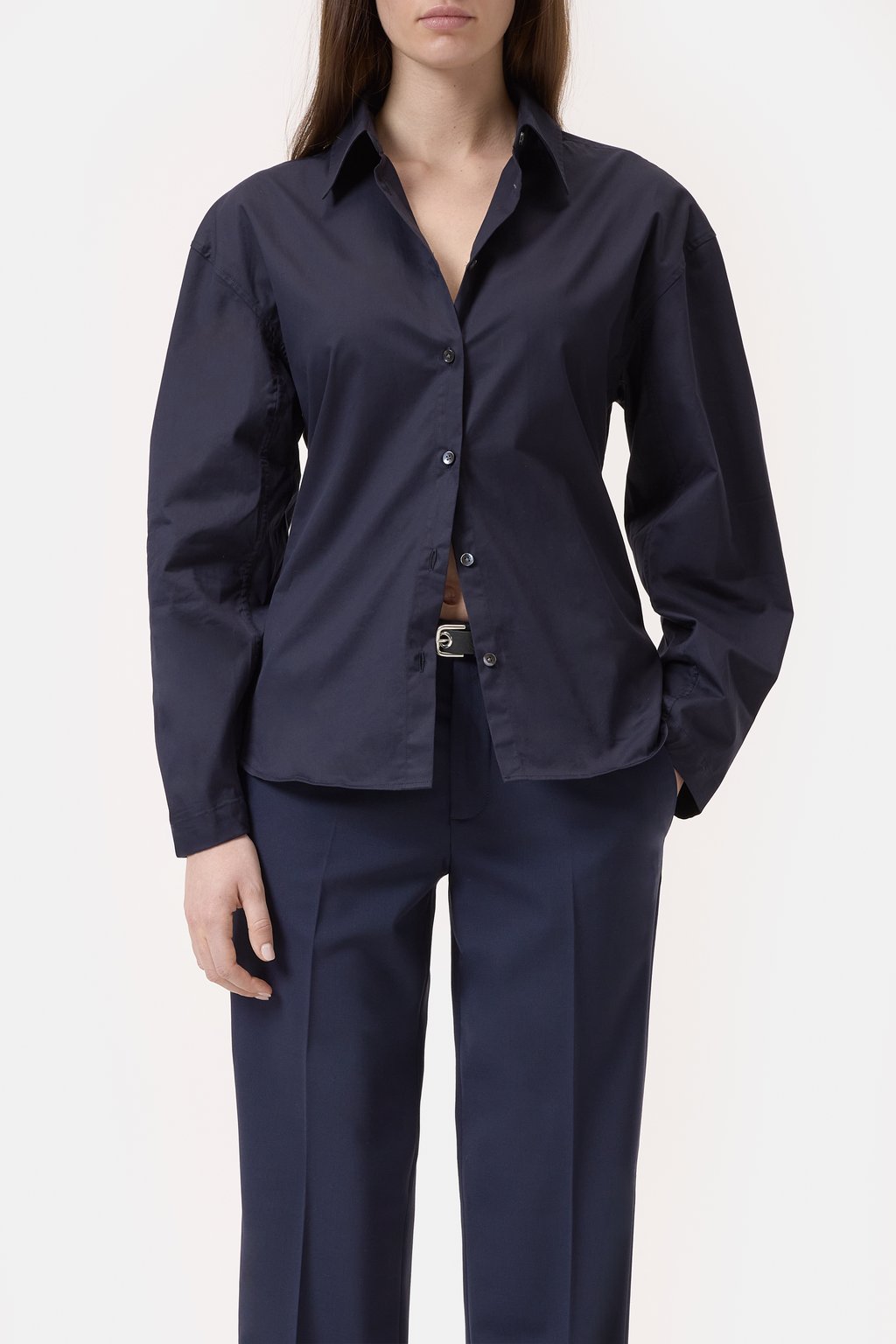 Bluse aus Baumwoll-Popeline