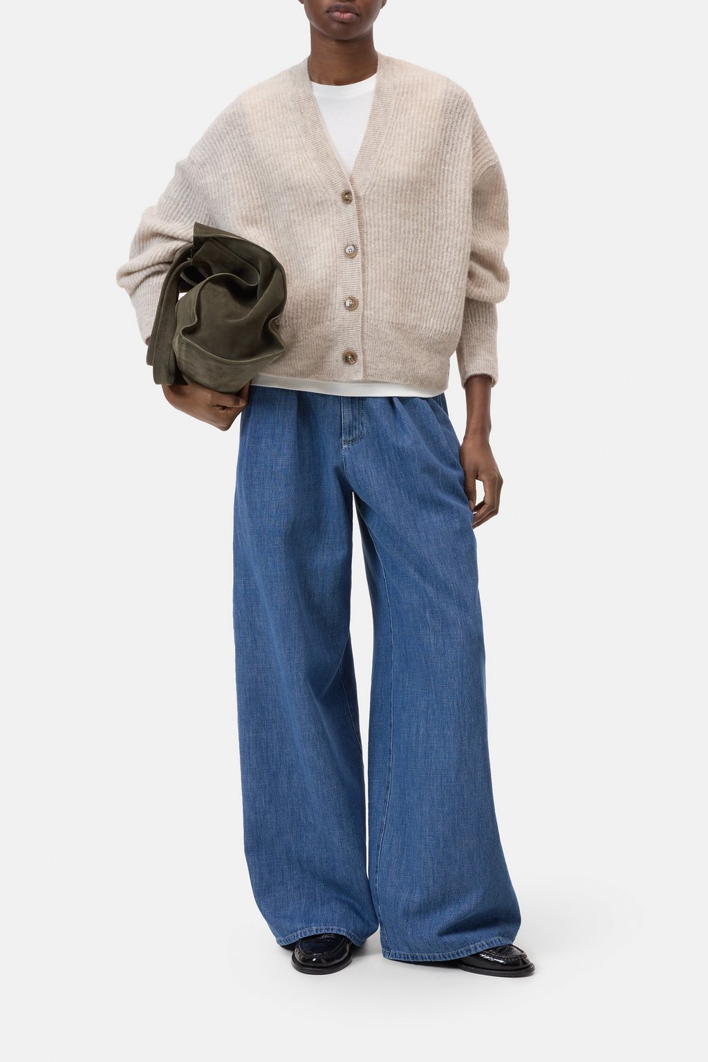 Cardigan aus Alpaka-Woll-Mix-Garn