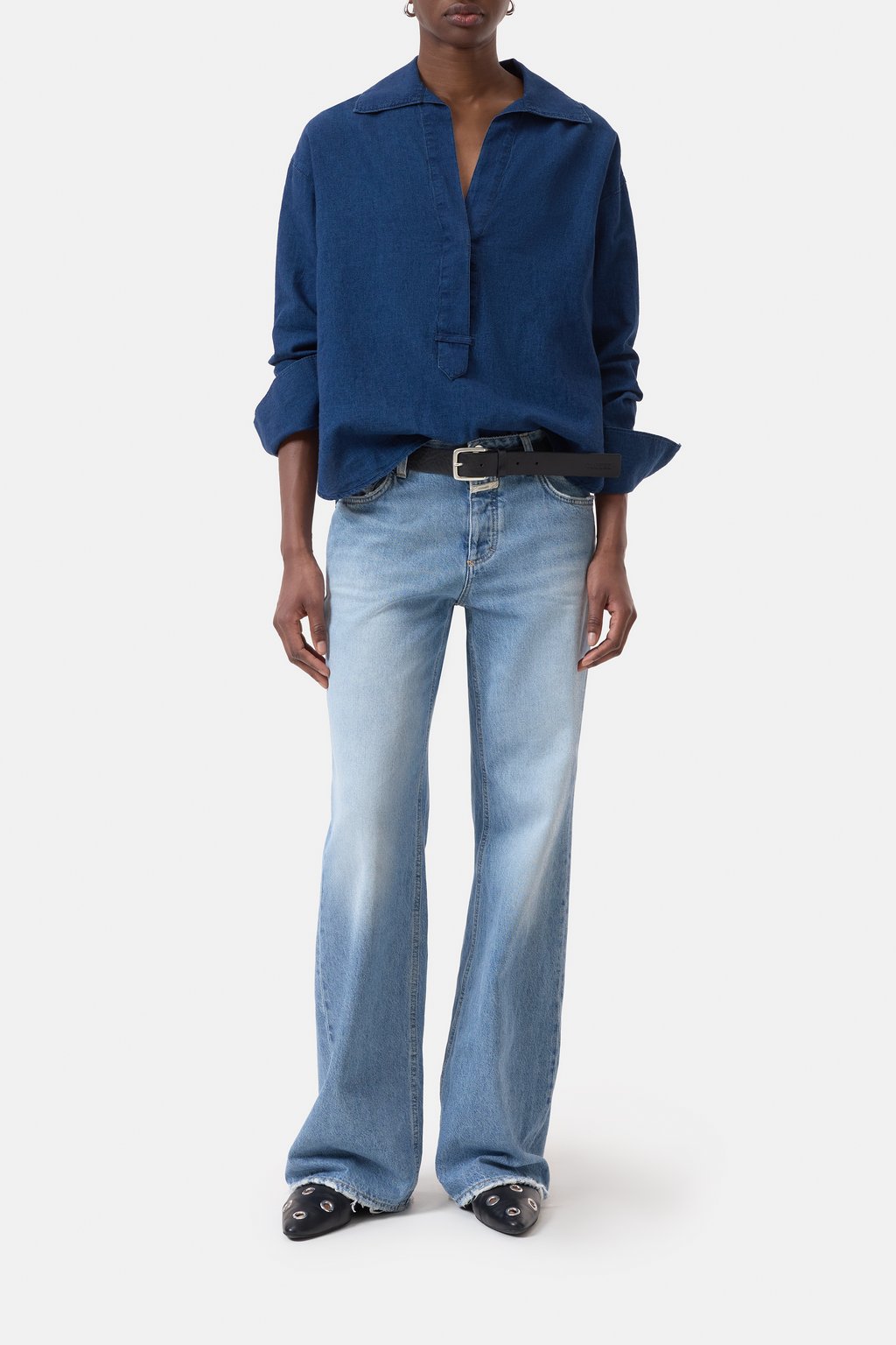 Tunika aus Leinen-Baumwoll-Mix