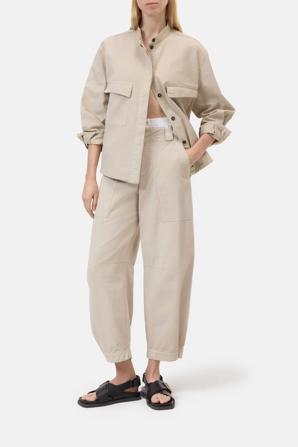 Leichte Jacke aus Baumwoll-Mix