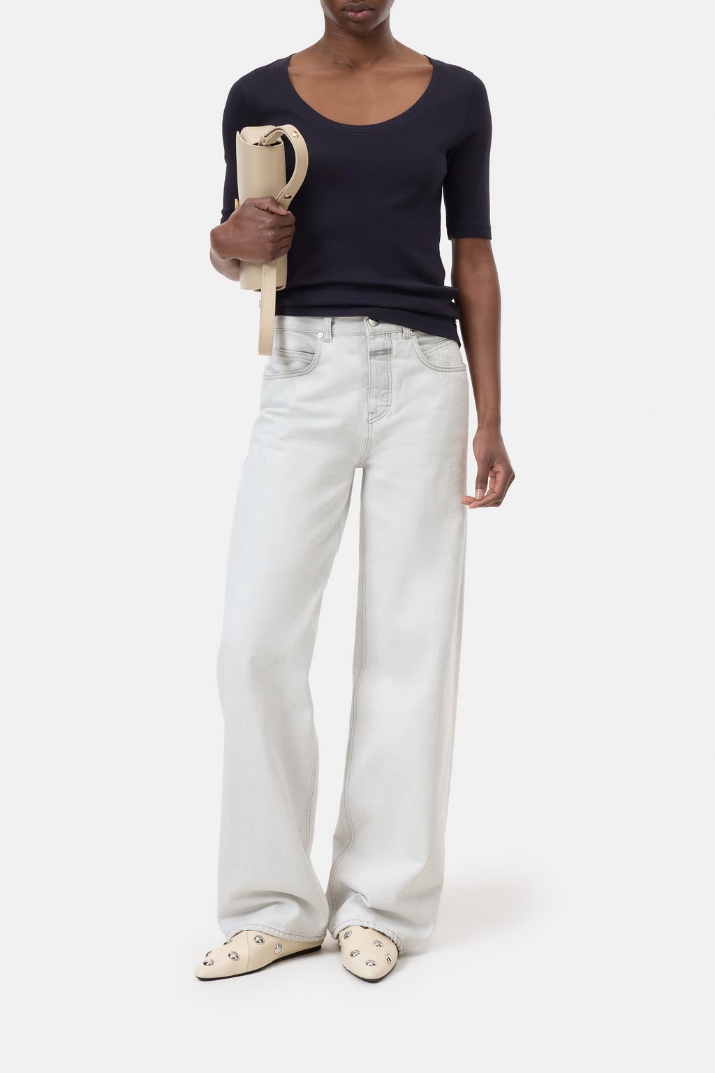 T-Shirt aus Baumwoll-Modal