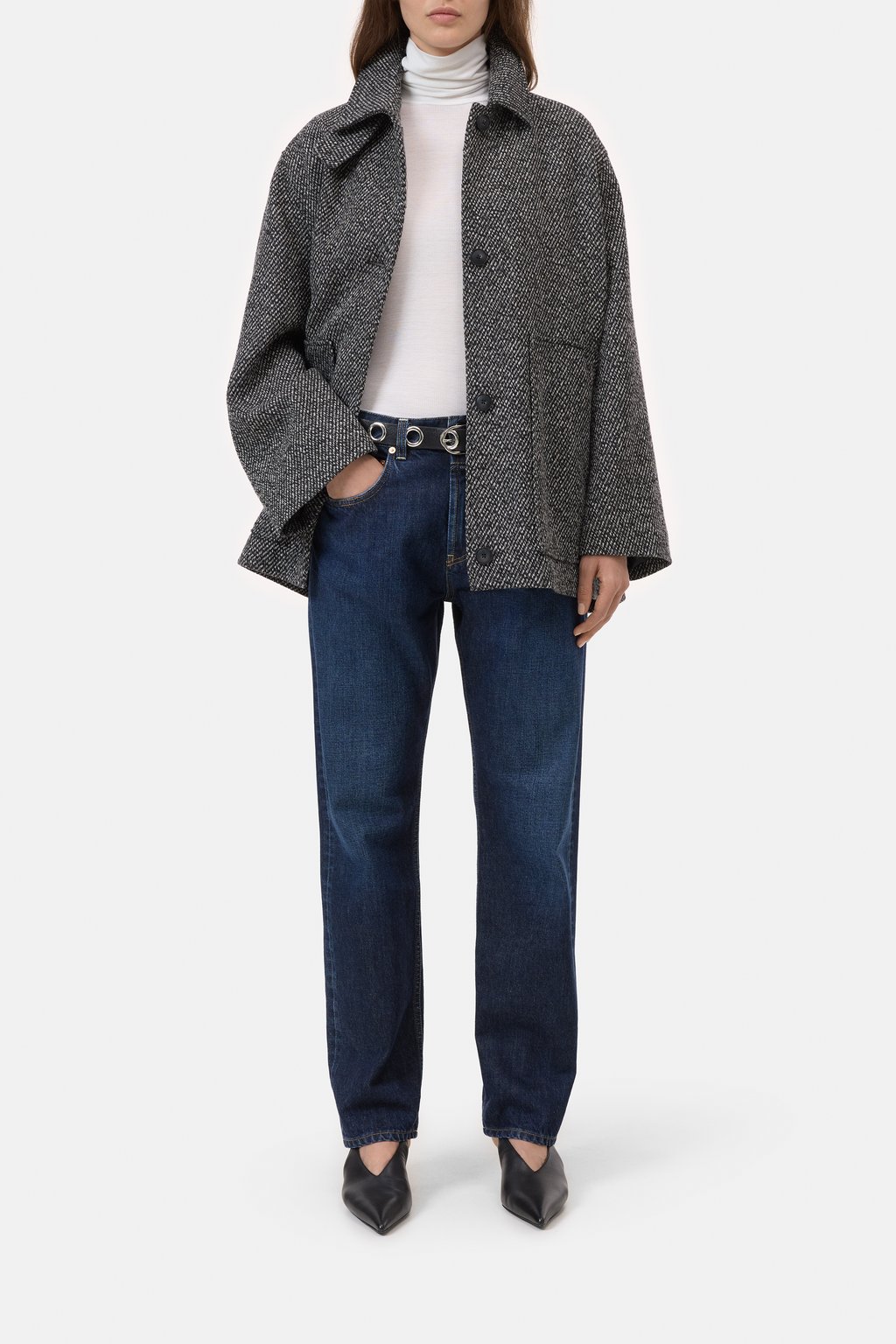 Kurzer Moulin&eacute;-Mantel