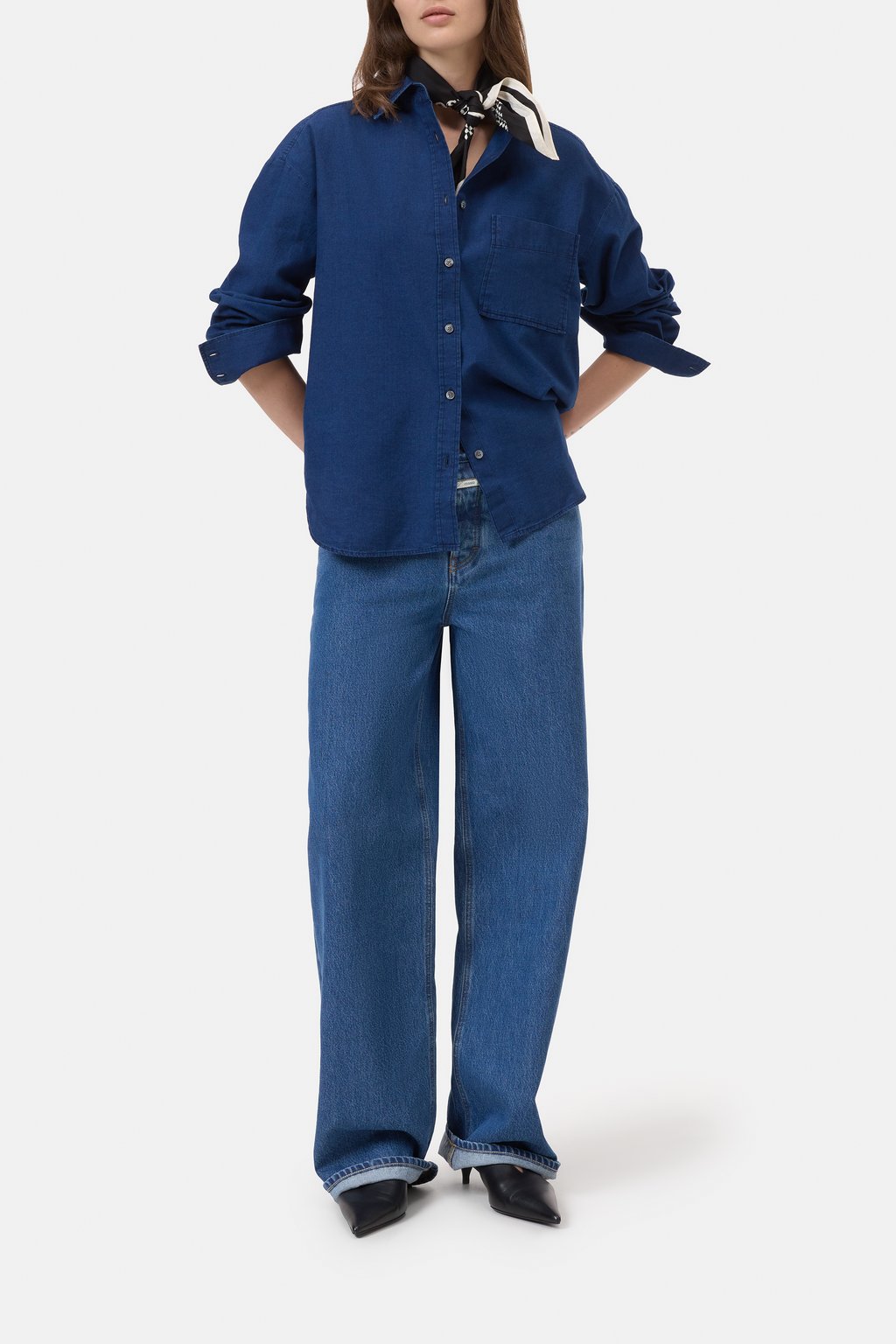 Oversized Hemd aus Baumwolle