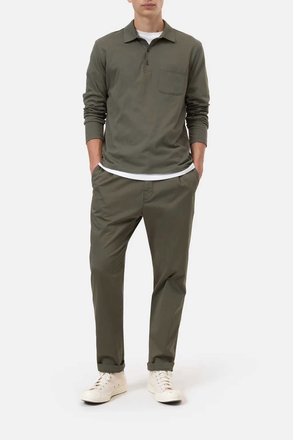 Polo aus Baumwoll-Jersey