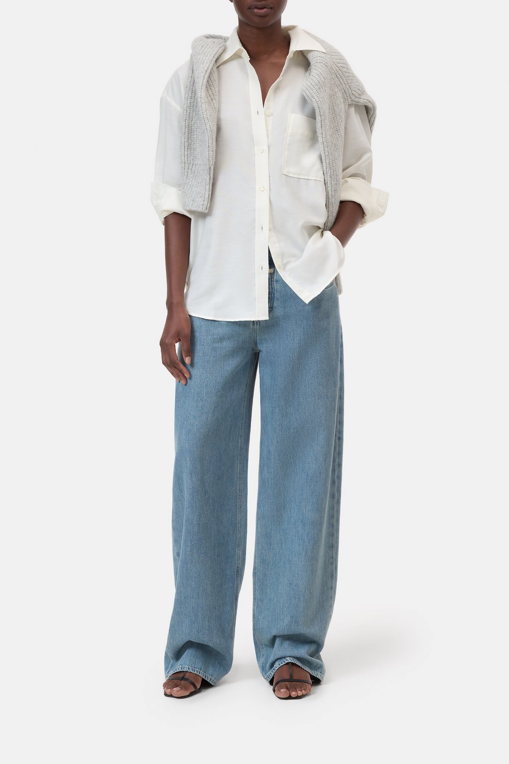 Bluse aus Baumwolle-Mix