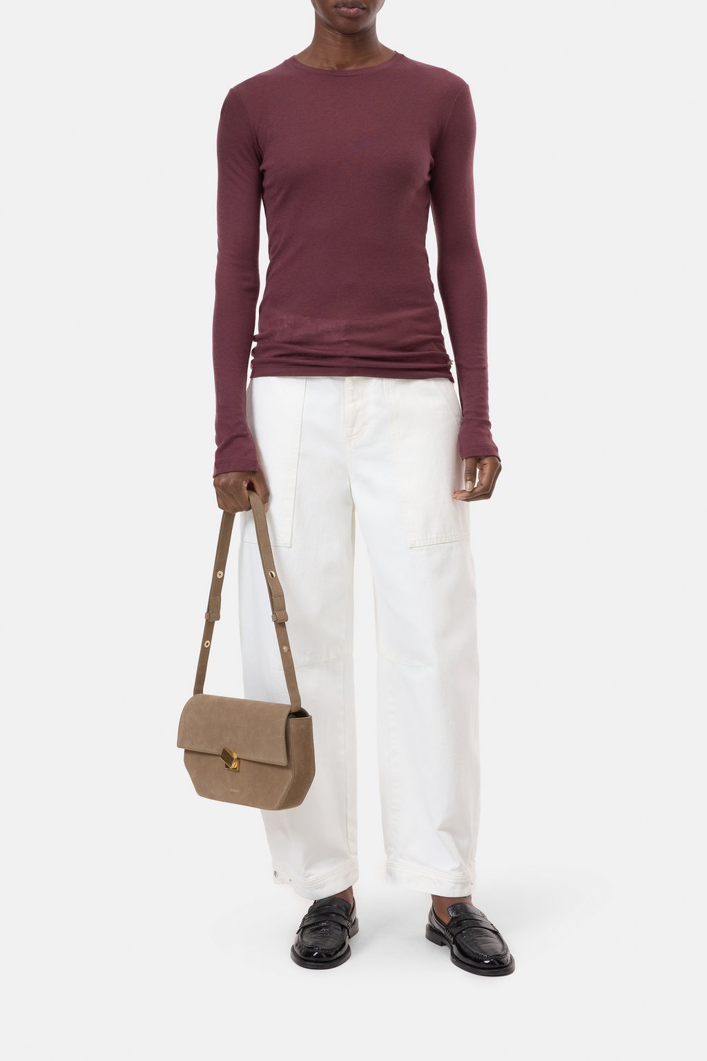 Langarmshirt aus Woll-Mix