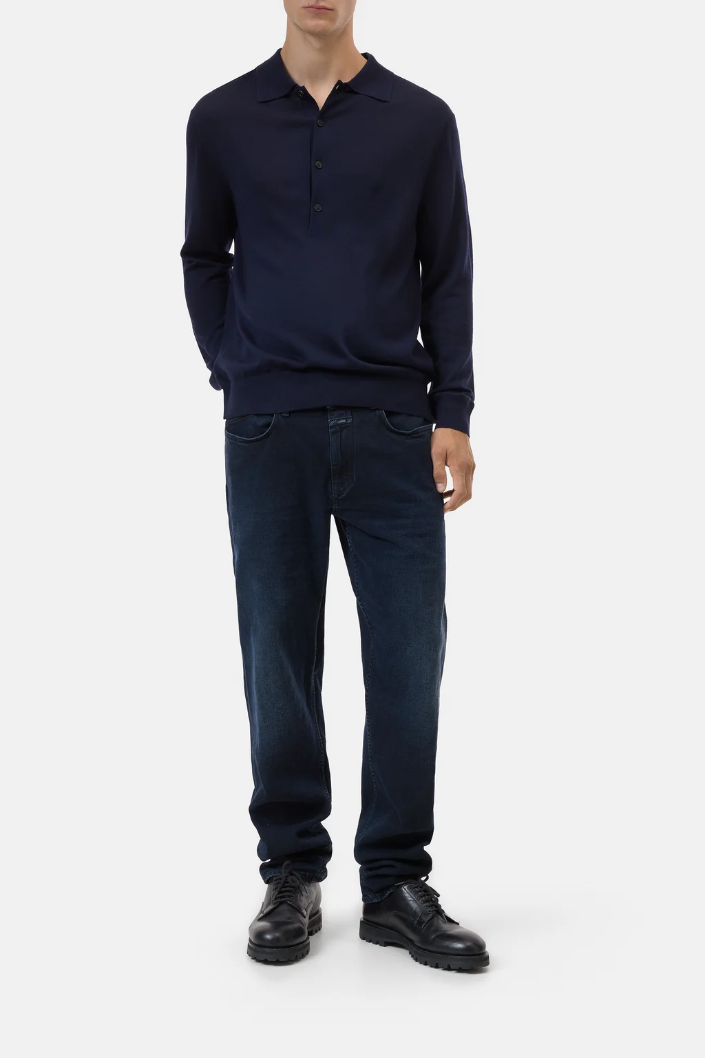 Polo Jumper aus Wolle