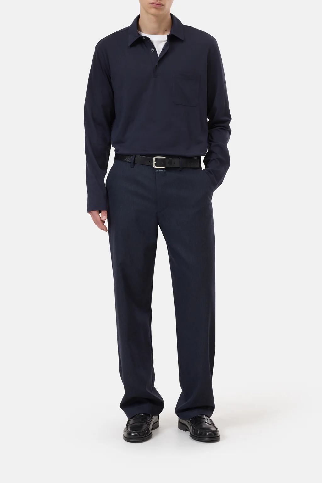 Polo aus Baumwoll-Jersey