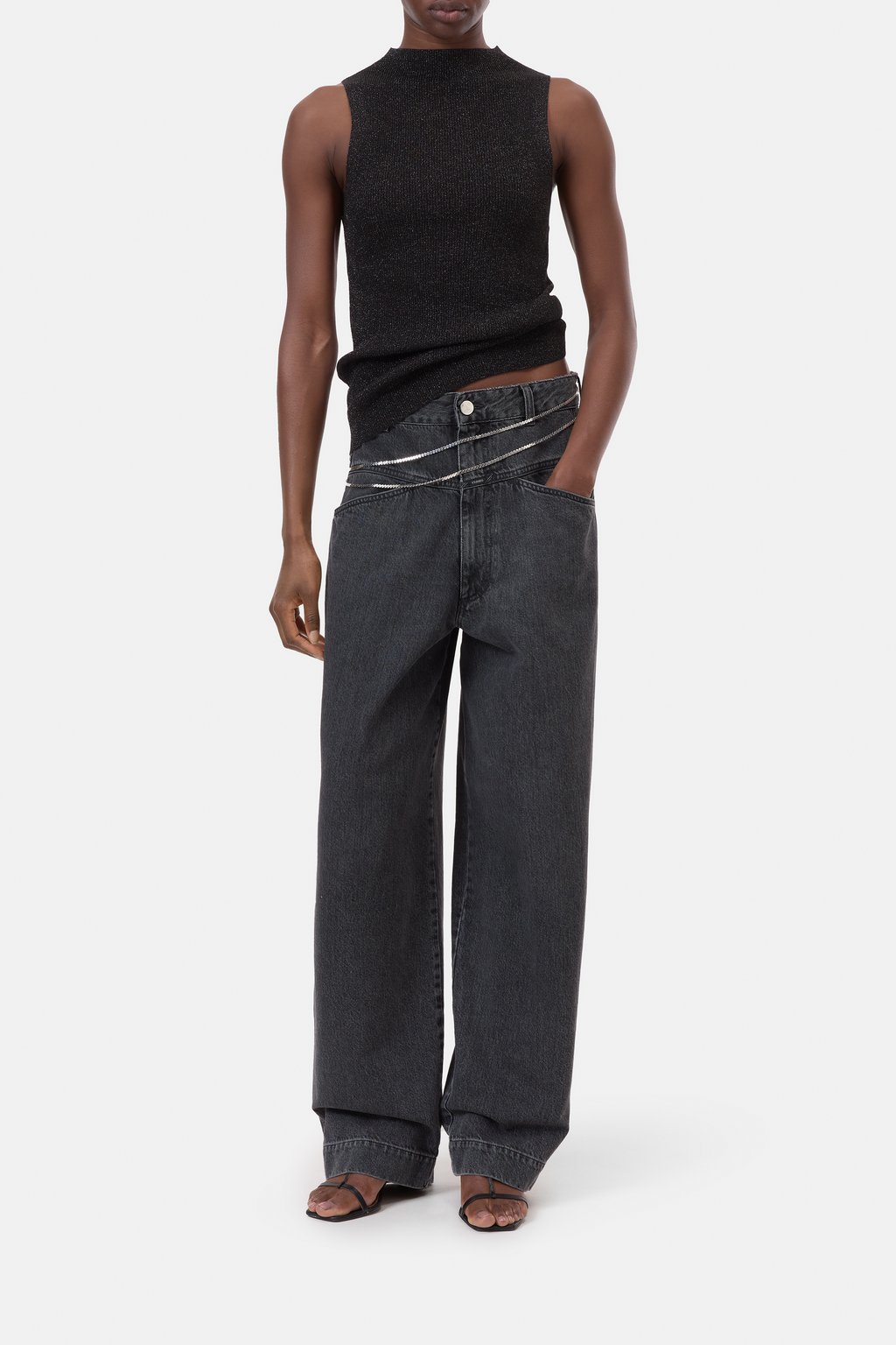 &Auml;rmelloses Lurex-Top