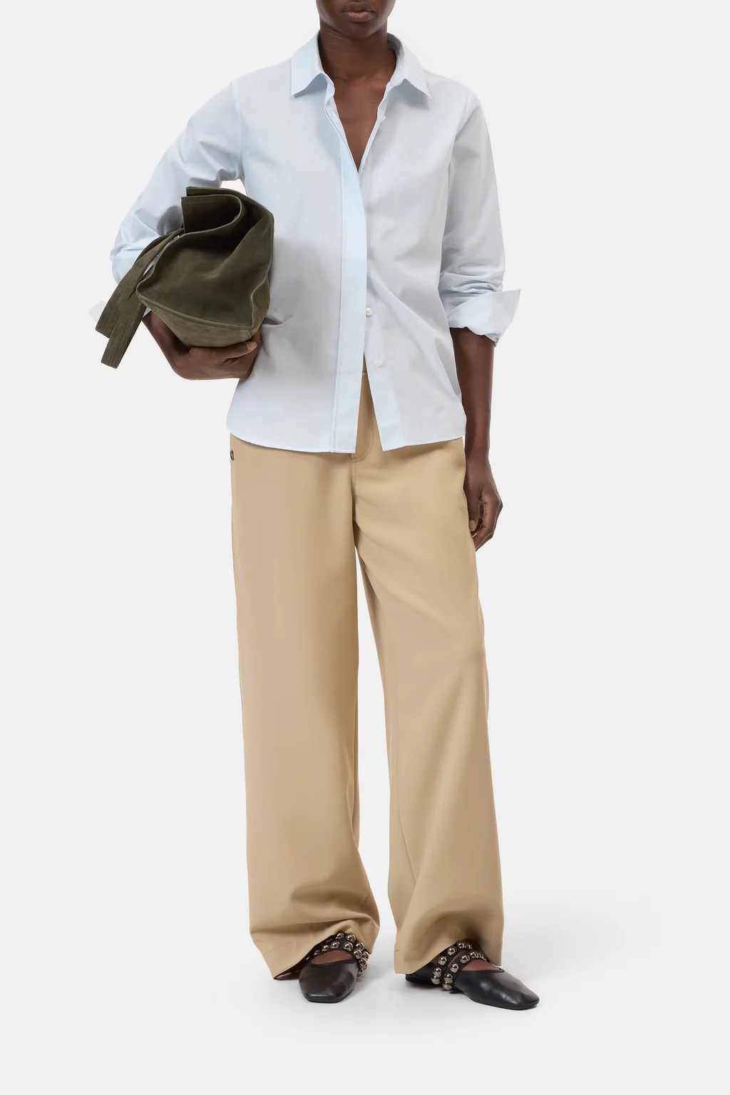 Bluse aus Baumwoll-Mix