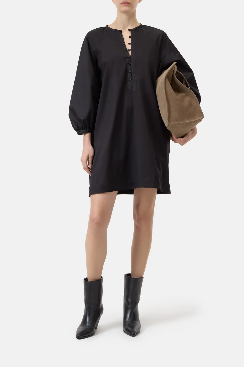 Kleid aus Baumwoll-Popeline