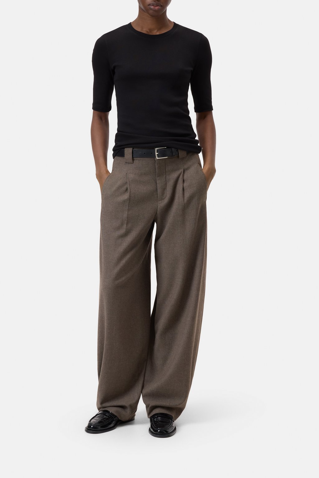 T-Shirt aus Baumwoll-Modal-Mix