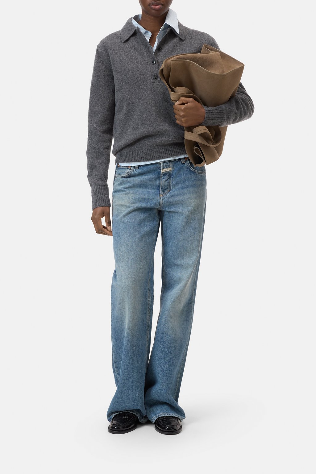 Polo Longsleeve aus hochwertiger Wolle